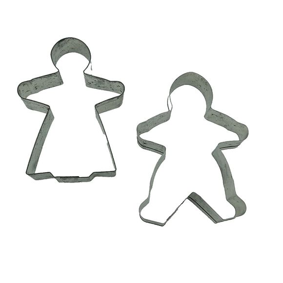 Lot Of 21 VTG Aluminum/Tin Cookie Cutters Some With Handles Christmas, Holidays - Picture 5 of 9